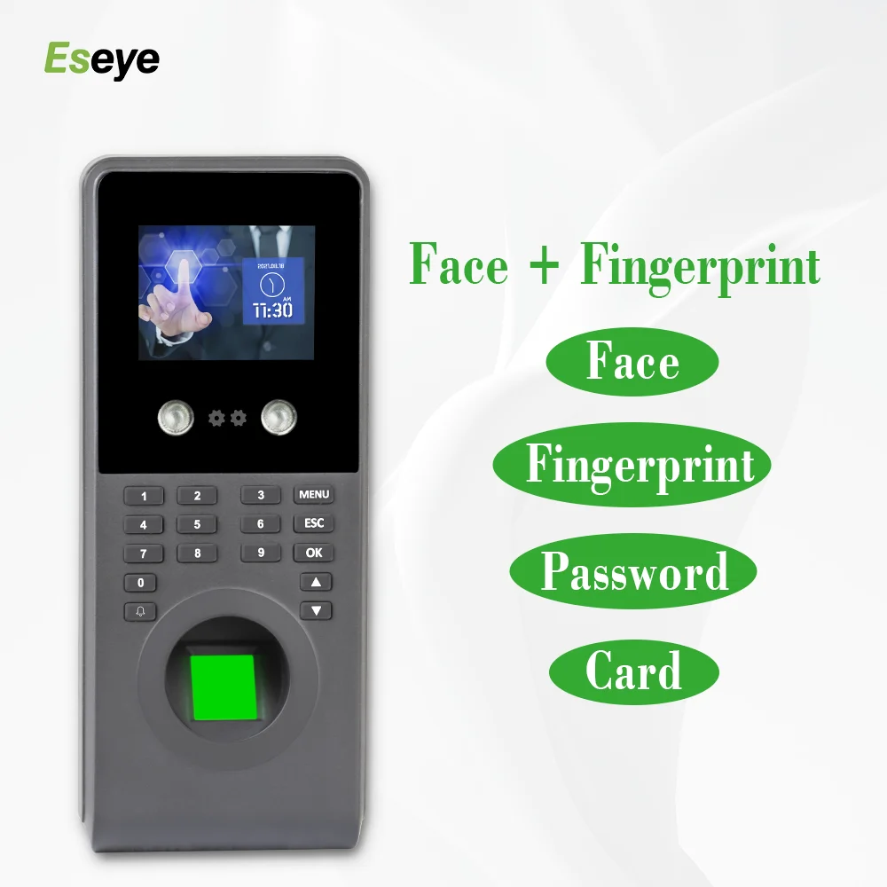 Eseye Biometric Attendance Systems Face Recognition Fingerprint RFID Access Control System Staff Office Machine WIFI | Безопасность и