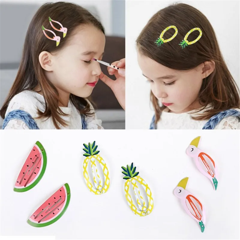 2 шт./компл. летняя одежда для девочек в Корейском стиле Заколки волос заколка