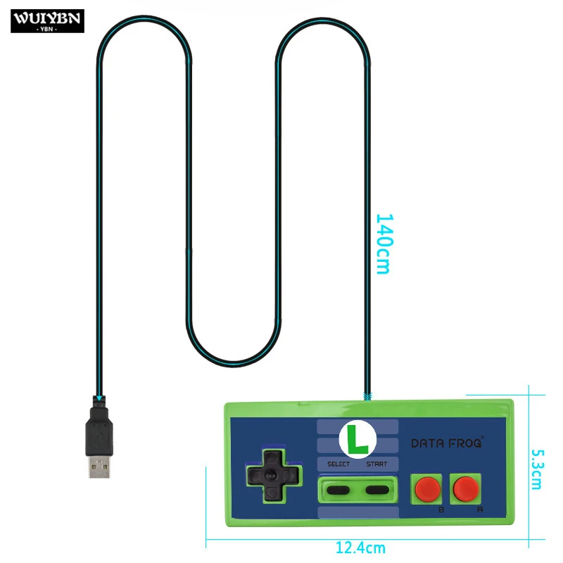 USB 1,4 м проводной геймпад контроллер Джойстик Для nintendo; классический узор в красно-белую игровая консоль с операционной системой Windows 7/8/10 и Mac