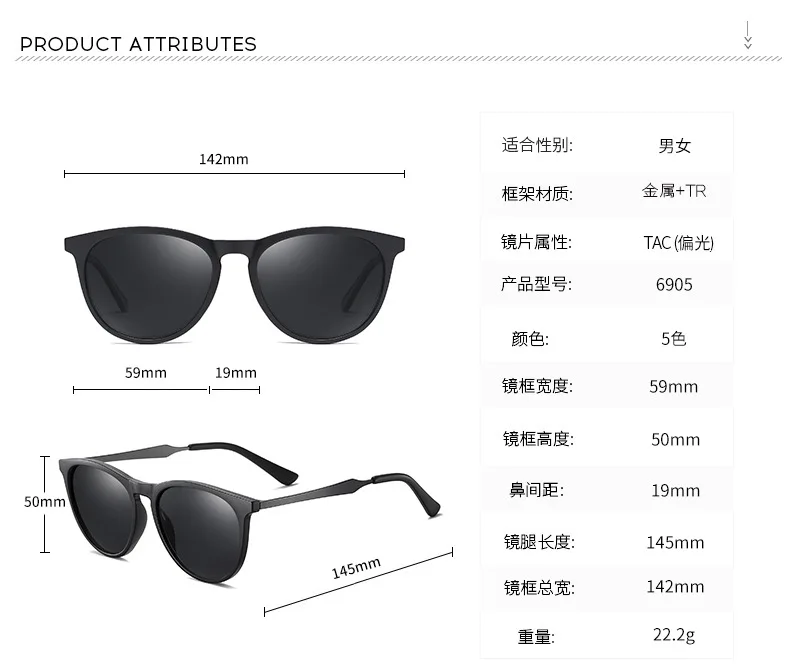 2019 готовые поляризованные солнцезащитные очки с диоптриями для мужчин и женщин