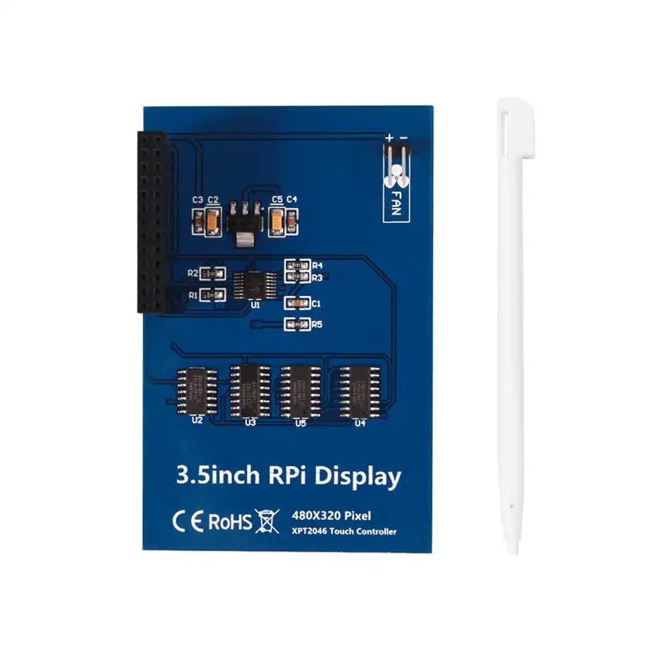 

Screen For Raspberry Pi 3.5" Touch Screen LCD Display Monitor with Transparent Protection Case For Raspberry Pi 3 2 Model B