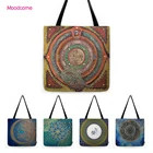 Сумка-шоппер на плечо, из хлопка и льна