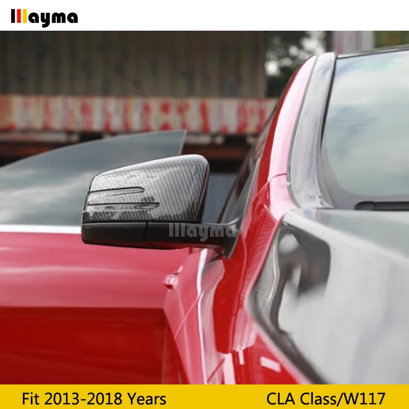 W117 Крышка для зеркала из углеродного волокна Benz CLA CLA180 CLA200 ClA220 CLA250 2013 2018 год CLA45 Для
