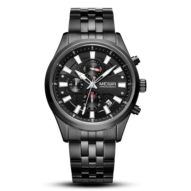 

Men's Watch High-end Calendar Chronograph Sports Steel Band Business Quartz Men's Watch