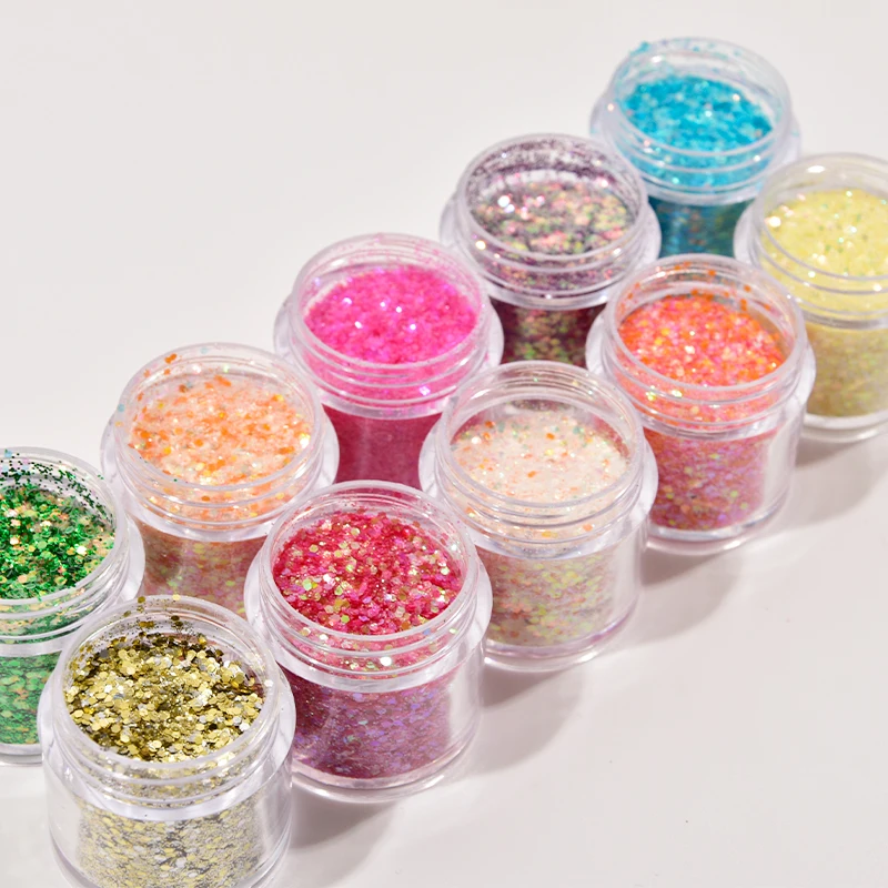 

10ml Candy Glitter Nail High Quality Glitter Shining Nail Glitter Art Glitter Craft Glitter Mix Nail Glitter Mix Chunky Glitter