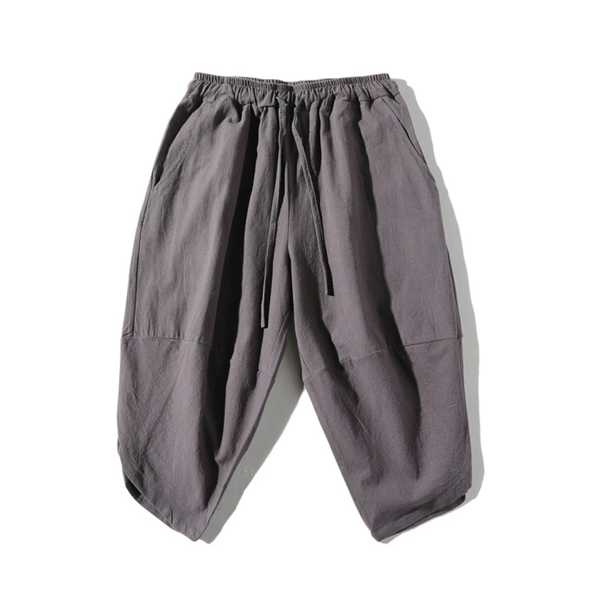 Традиционная одежда в китайском стиле свободный льняной дышащий костюм Тан с