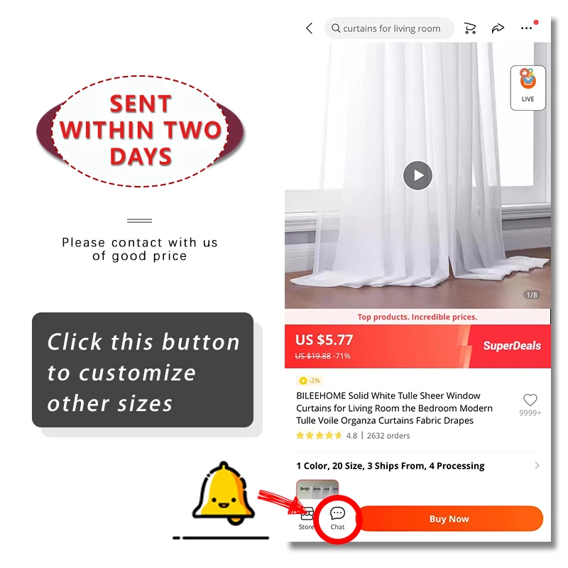 BILEEHOME Solid White Tulle Sheer Window Curtains for Living Room the Bedroom Modern Tulle Voile Organza Curtains Fabric Drapes