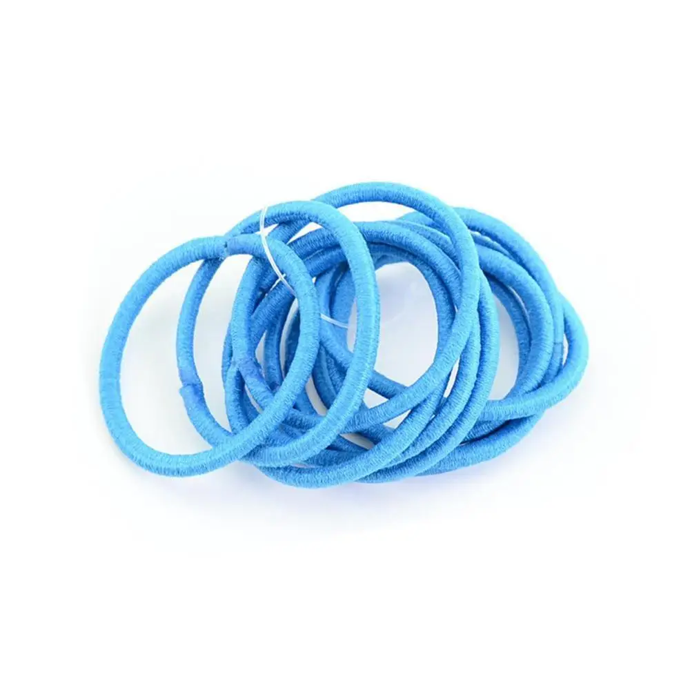 Blue 20 шт./пакет Сертифицированные продукты Новинка 4,5 см держатель для волос резинки для волос Эластичные аксессуары женский галстук-резинка для девочек - Цвет: Blue