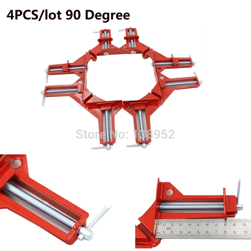 4 шт./лот красный зажим под прямым углом 90 градусов быстрая фиксация стеклянная