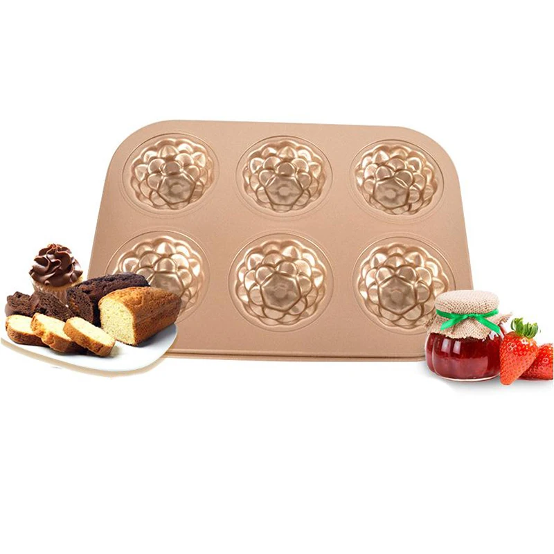 1 шт. пресс форма для торта мини антипригарное покрытие 6 Полость в форме