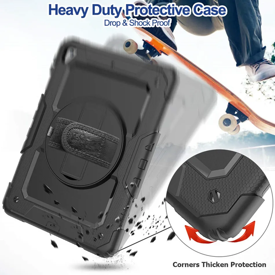 Чехол для iPad 9 7 2018 безопасный противоударный чехол детей держатель карандашей Air 2