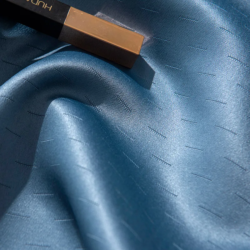 

New Product Simulation Silk Pretty Jacquard Thickened Shading Sunshade Customization Curtains for Living Dining Room Bedroom