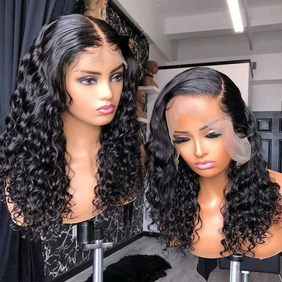 Парик с прямыми кружевами спереди предварительно выщипанные отбеленные узлы