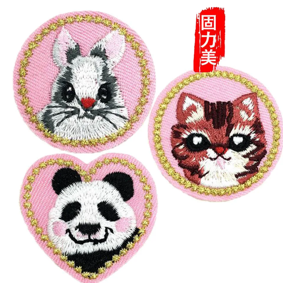 3 шт. розовый любовь сердце круглой формы мультфильм животное кошка кролик панда