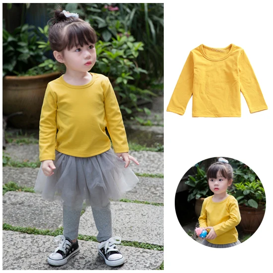 Детская рубашка с длинным рукавом топы Осенняя детская одежда хлопковая милые