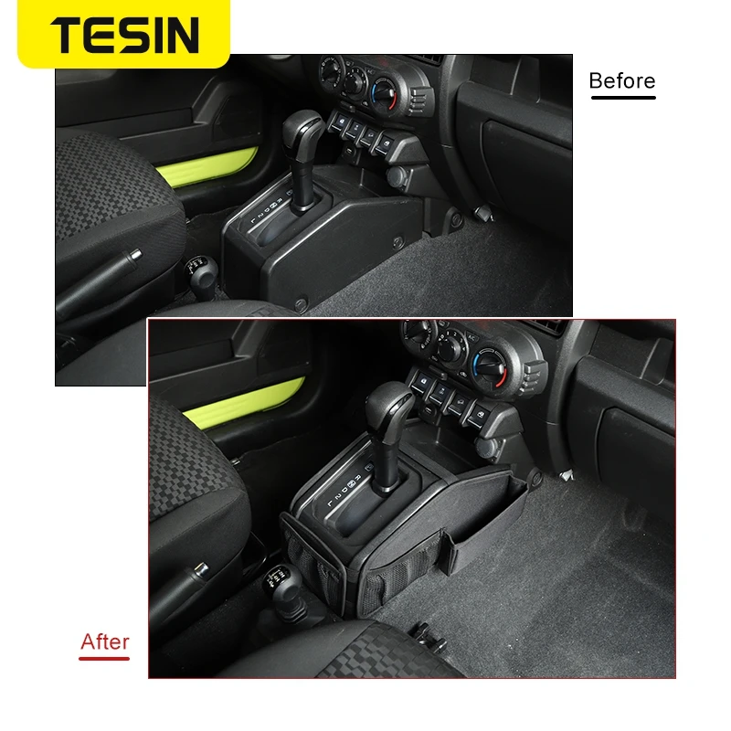 Сумка для переключения передач автомобиля TESIN органайзер лоток контейнер Suzuki Jimny