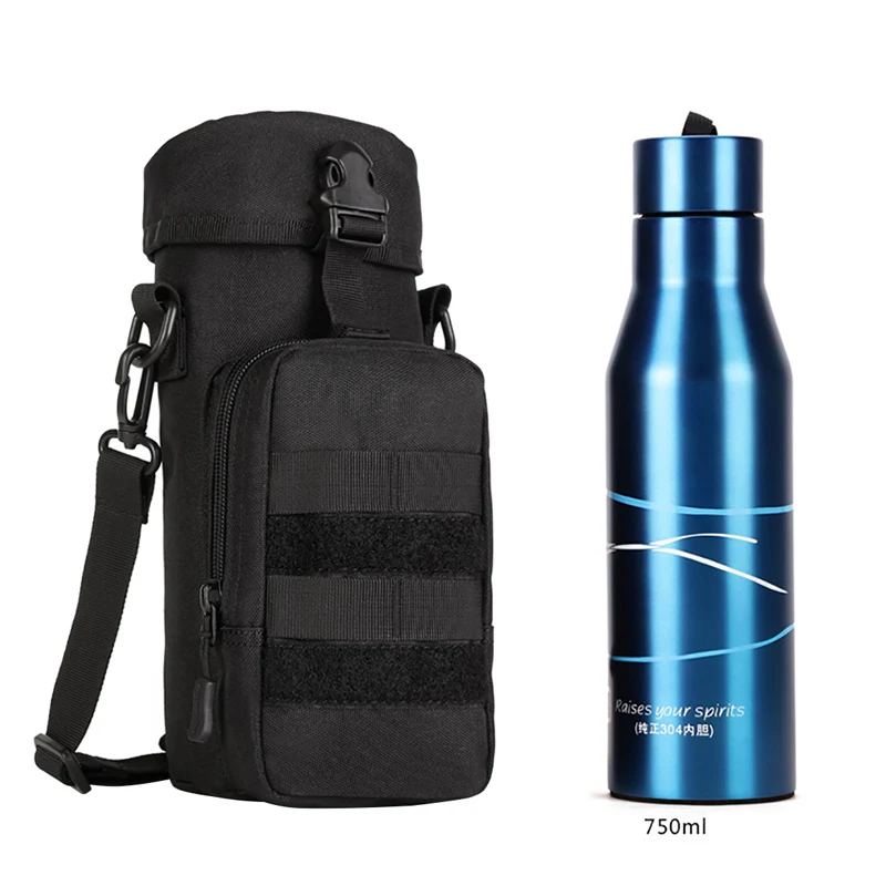 Открытый Военная бутылка для воды держатель тактический чайник шестерни Molle