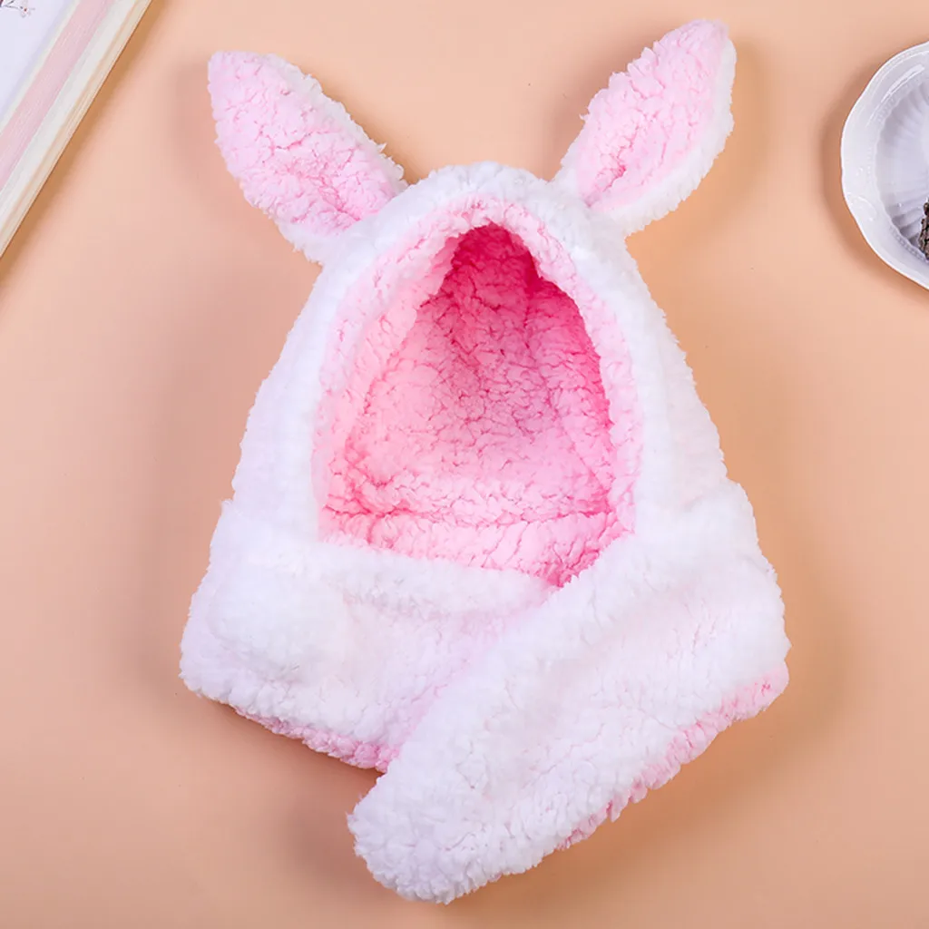 Регулируемый плотный шарф для маленьких девочек наушники милая шапка защиты