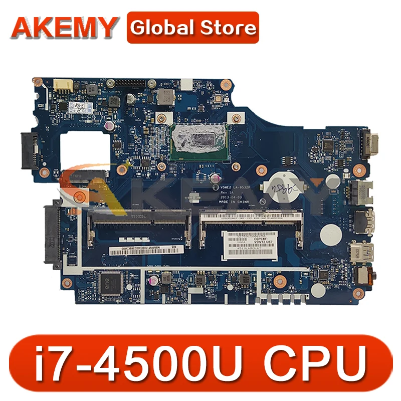 

NB.MFM11.008 NBMFM11008 For Acer E1-532 E1-532G TPM255 E1-572 E1-572G Laptop Motherboard V5WE2 LA-9532P With i7-4500U CPU DDR3L