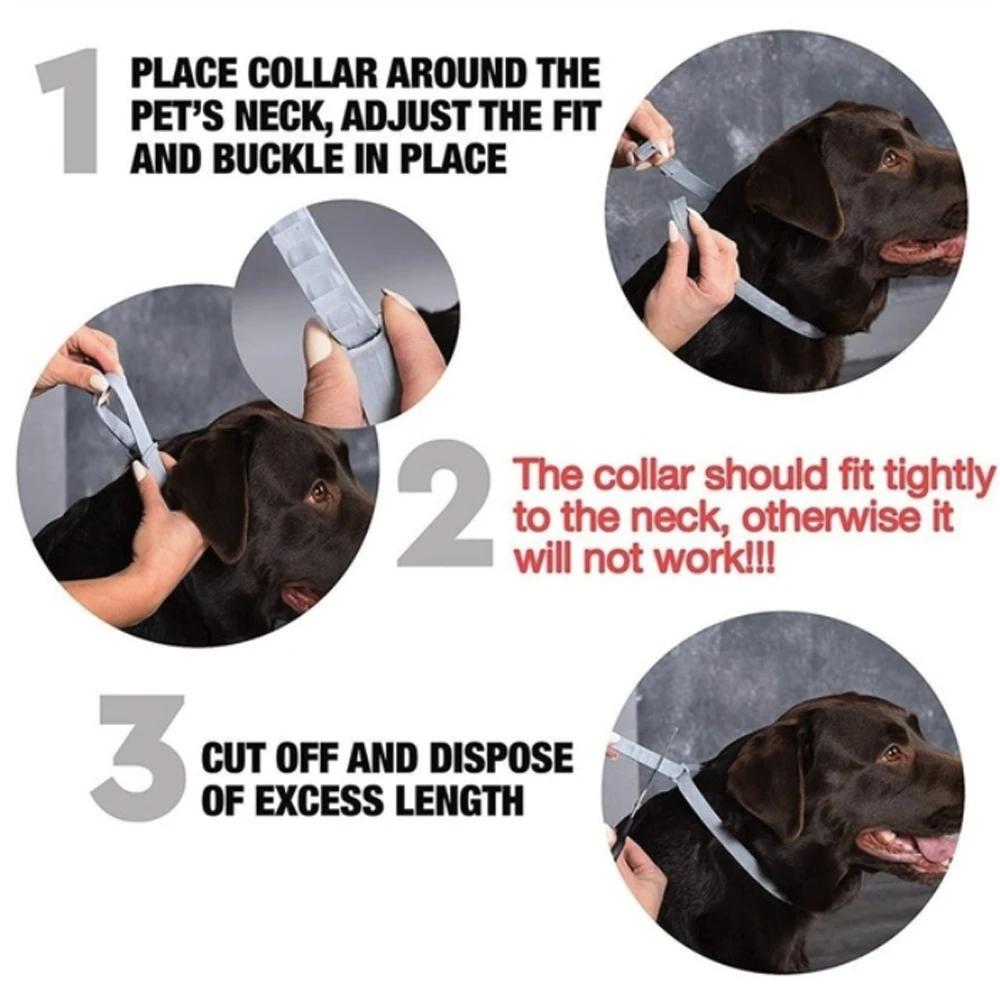 Прочный серый репеллент от насекомых SOLEDI ошейник паразита для питомцев туризма