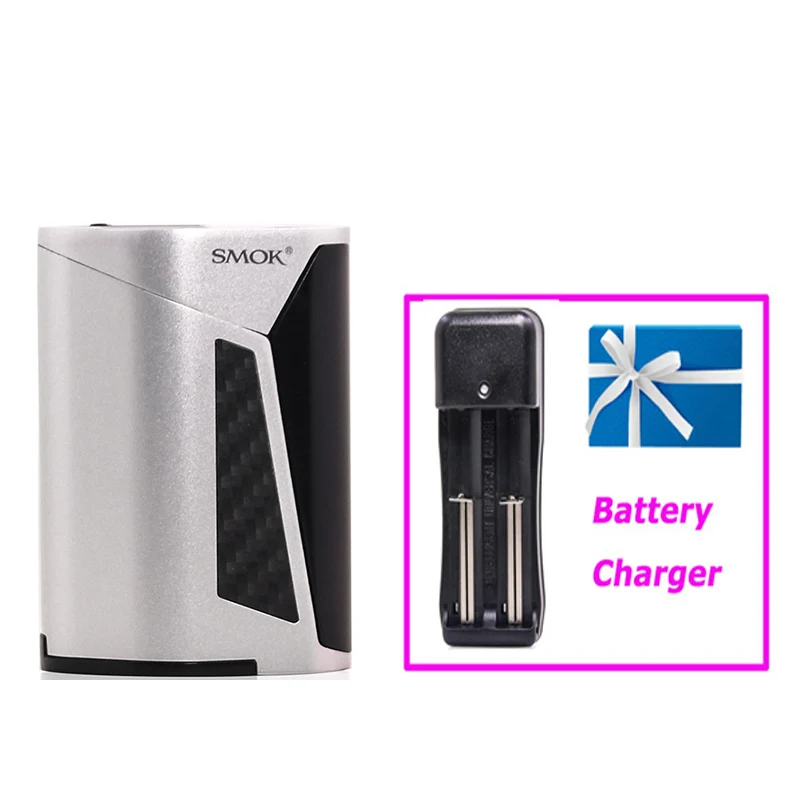 Silver SMOK GX350 мод 350 Вт TC VW Vape мод электронная сигарета испаритель 510 коробка мод 18650 батарея TFV16 бак Подарочное зарядное устройство - Цвет: Silver