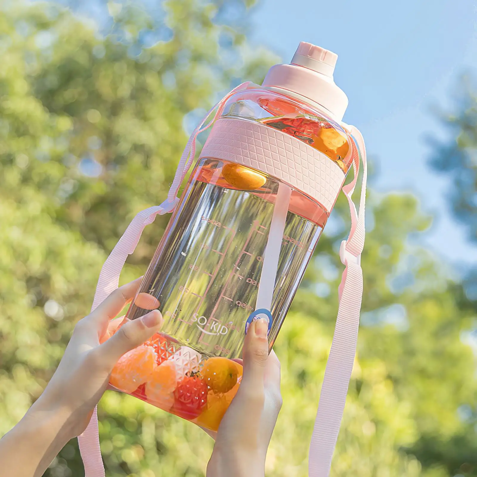 

2000ml Water Bottles Outdoor Fitness Sports Bottle Kettle Climbing Bicycle Portable Large Capacity BPA Free Gym Space Cups