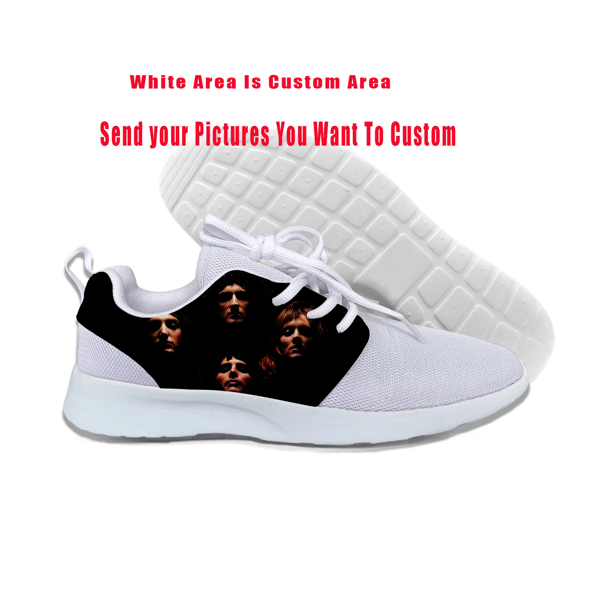 2019 Hot Freddie Mercury The Queen Band Shoes Mens Hip Hop Rock Hipster Sports Lightweight-Breathable Custom DIY | Обувь