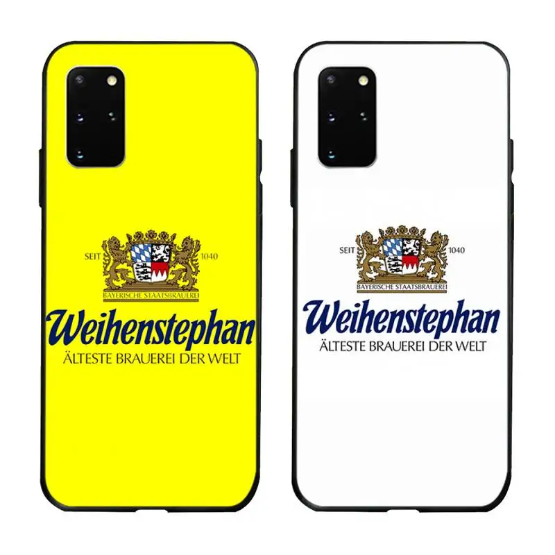 

USAKPGRT German beer Weihenstephan Phone Case for Samsung S20 plus Ultra S6 S7 edge S8 S9 plus S10 5G lite 2020