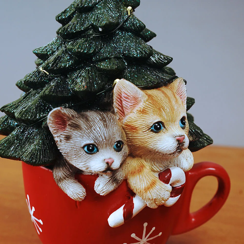 

2022 New Year decorations, height 16cm, puppy style, Christmas mugs with lights, household items, Christmas gifts for children,
