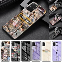glass case for samsung galaxy s20 fe s10 s9 s8 plus note 20 ultra 10 lite 9 8 phone cover shell central perk coffee friends capa