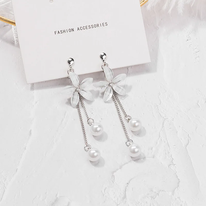 Женский небольшой свежий белый лепесток круг Форма Цветка удобный простой