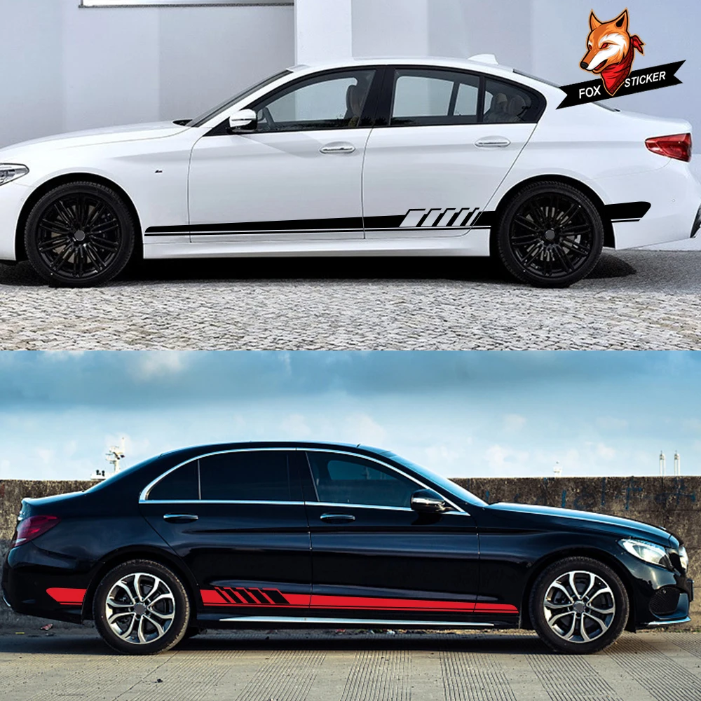 Длинные наклейки на боковые двери автомобиля сделай сам автомобильная виниловая