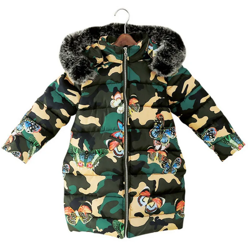 2020 детская зимняя куртка для девочек пальто с принтом зимней парки Подростковая
