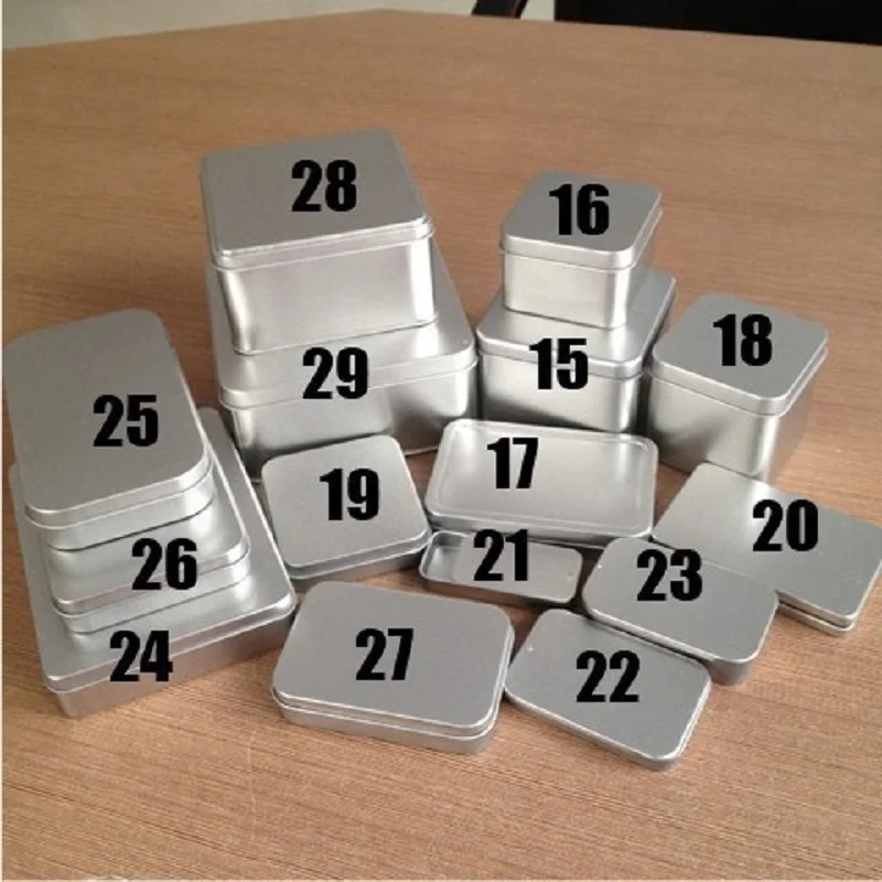 Квадратный металлический контейнер коробка для хранения косметики чая кофе