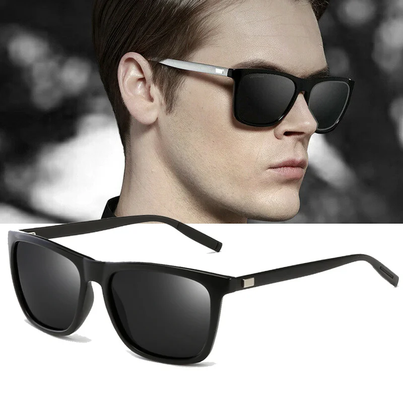 Поляризованные Квадратные Солнцезащитные очки для мужчин и женщин Классические