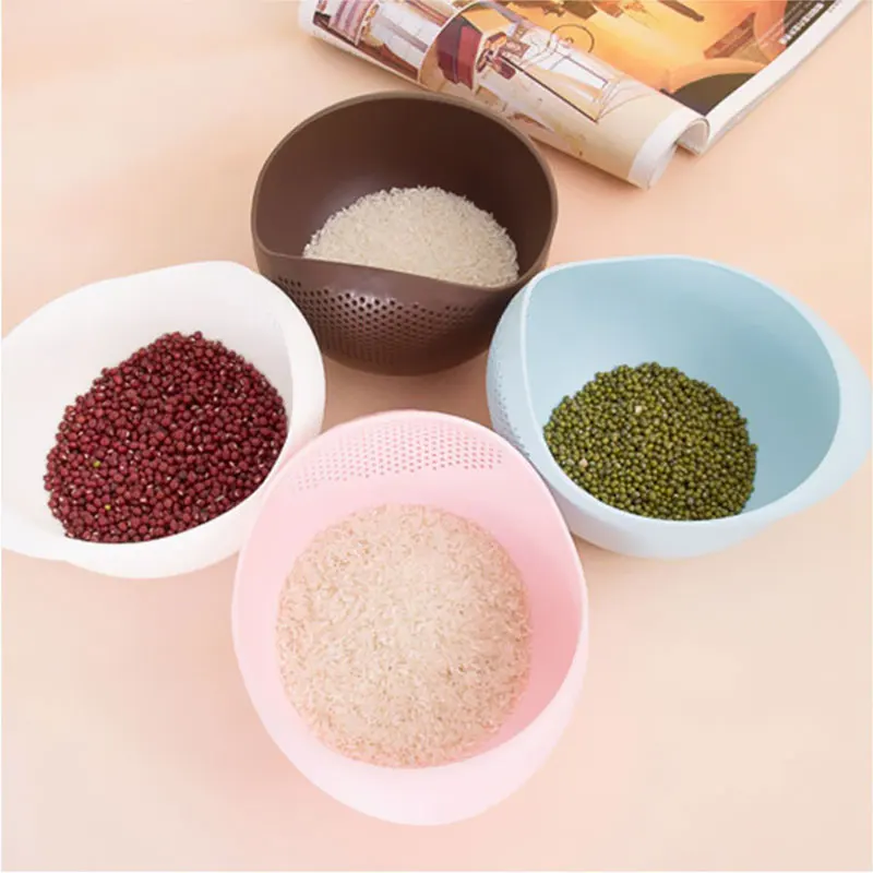 Rice Cleaner Basket Wash Serve Colander Strainer Basin Washbasin Fruit Vegetable Tools Cooking Kitchen Helper | Дом и сад