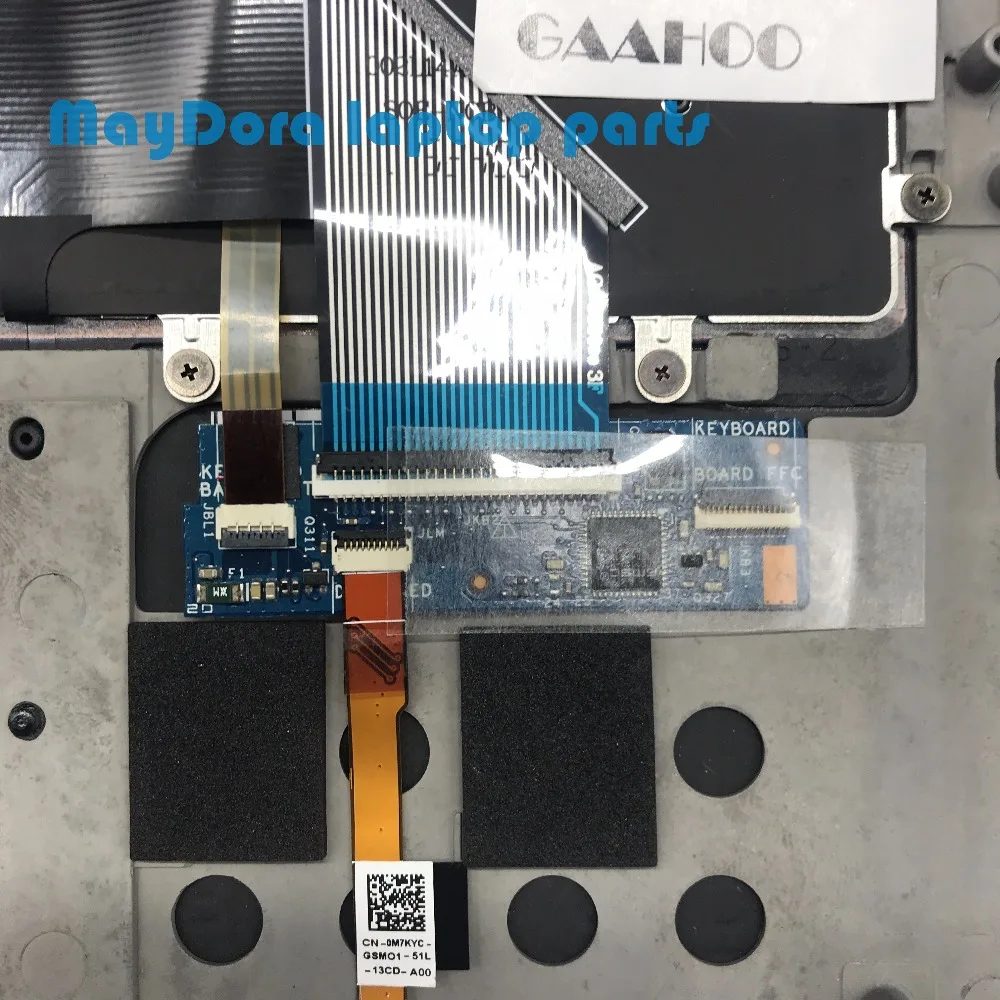 Ноутбук сша клавиатура для DELL XPS13 9350 9360 упор рук в сборе/W задняя тачпад управление
