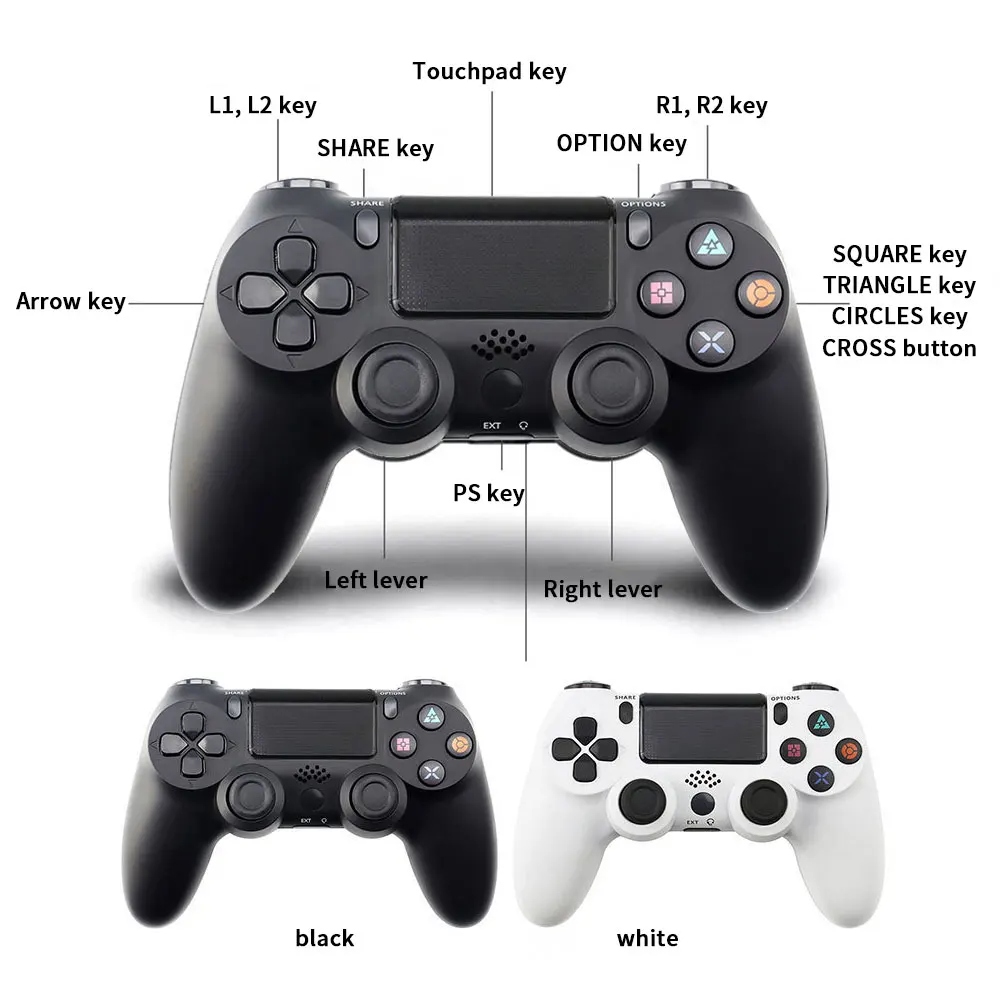 Проводной контроллер Congdi для PS4 Удаленная консоль Bluetooth джойстик игровая