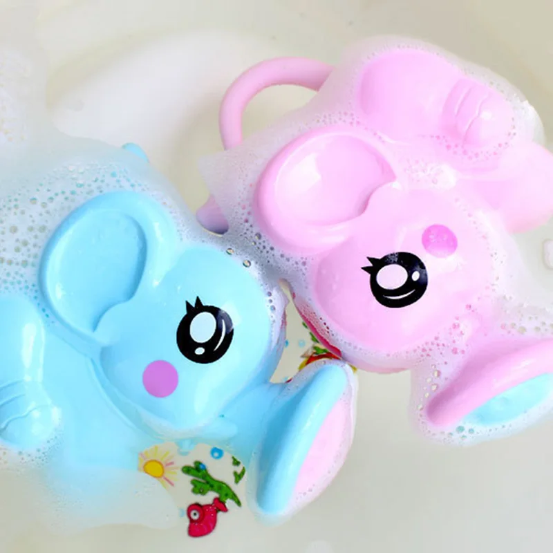 Taza de ducha de elefante de dibujos animados para ni&ntilde;os reci&eacute;n nacidos, tazas de champ&uacute; de pl&aacute;stico ABS para lavar el cabello, cuchara de agua para ba&ntilde;o, tazas de champ&uacute; para beb&eacute;s-3