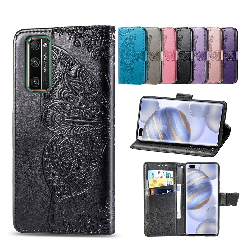 

Butterfly Embossed Leather Case For Huawei Nova 8 7 6 5 5i 5T 4 4E 3 3i 3E 2i SE Lite3 P Smart Z Plus Pro Fashion Phone Cases