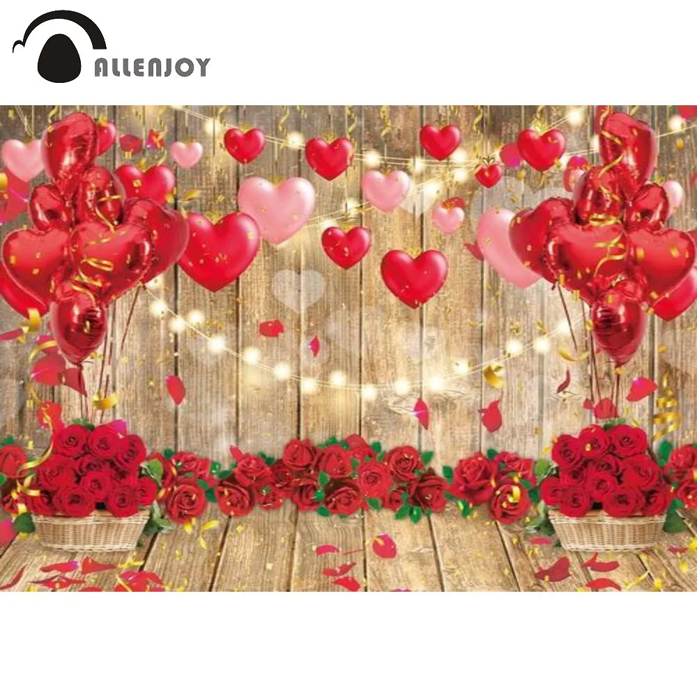 Фон для фотосъемки с изображением красной розы и сердца | Электроника