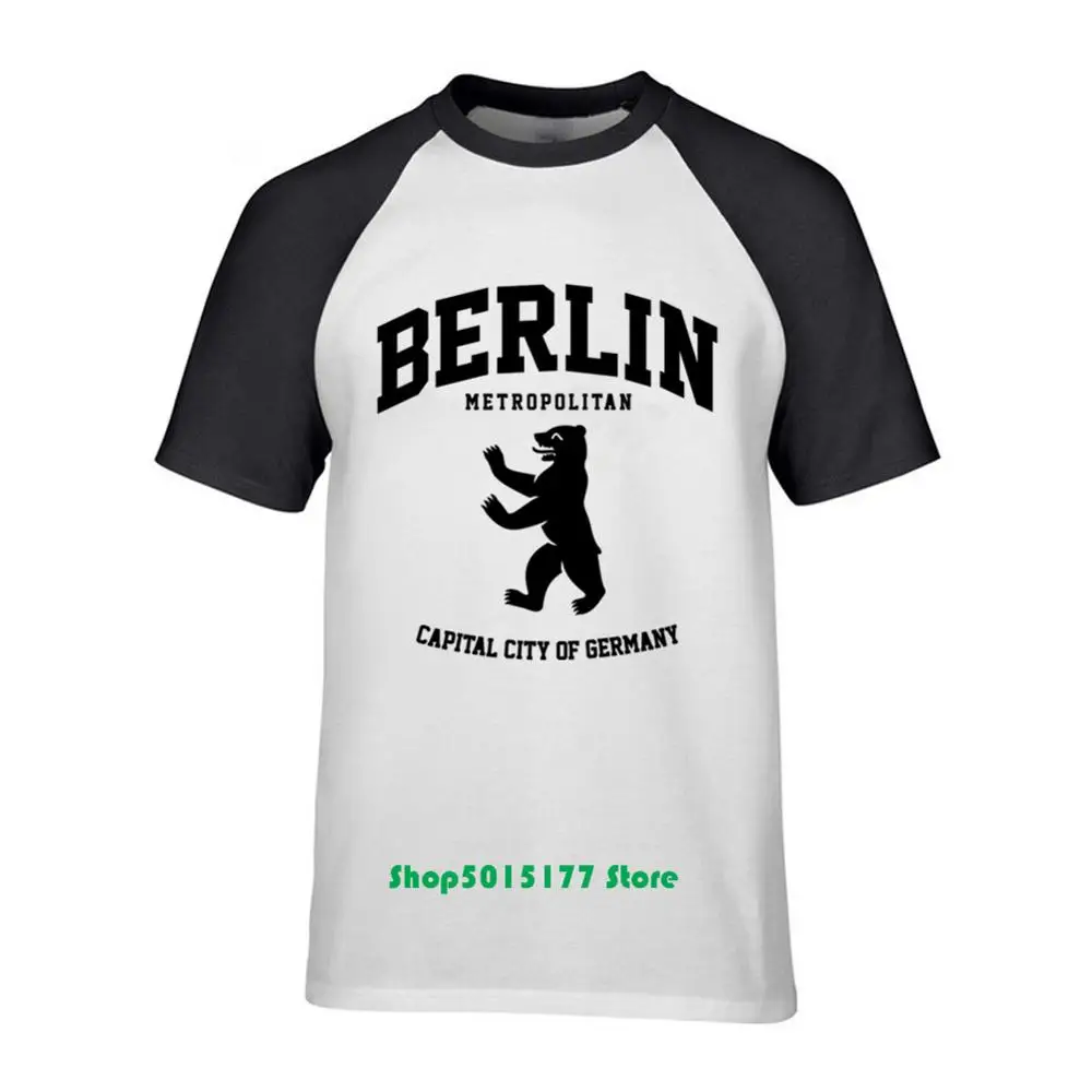 Столичный город Германии городской дизайн Берлинский Медведь футболка