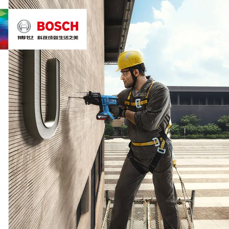 Безударный аккумуляторный перфоратор Bosch GBH 180-LI 18V безщеточный сверлильный профессиональный электроинструмент (без аккумулятора и зарядного устройства).