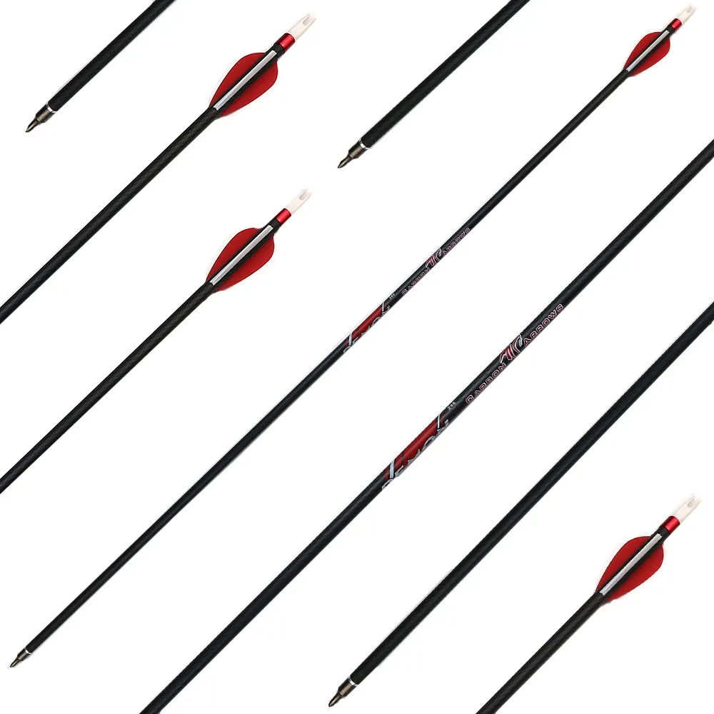 Стрельба из лука углеродные охотничьи стрелы позвоночник 340 с ТПУ лопасти советы