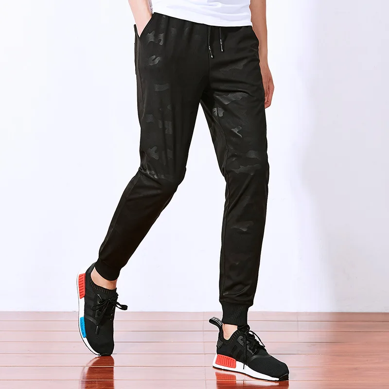 

Plus Size Slightly Elastic Feet Mid Waist Has A Belt Black Checked Trousers Men Track Pants Tapered Mens Workout Pants