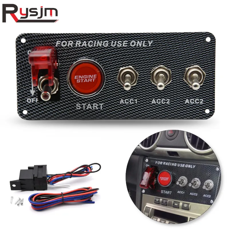 Универсальный светодиодный переключатель зажигания для гоночного автомобиля 12