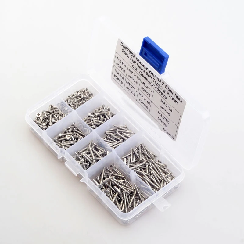 

400Pcs Self Tapping Screw 304 Stainless Steel