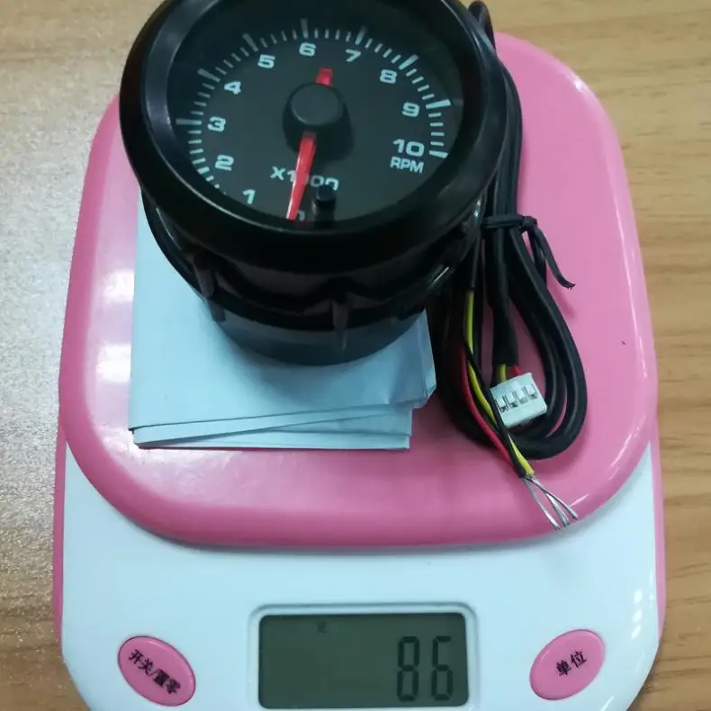 УФ-фильтр 52 мм с 2 дюйма 10000 RPM Универсальный электрический автомобиль тахометр метр тахометр с 7 цветов Подсветка для автомобиля 12V