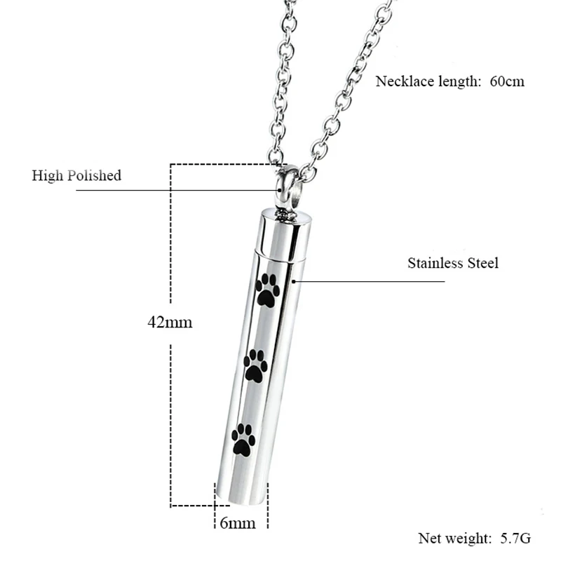 Титановая подвеска-урна для держатель праха на память похронный мемораал