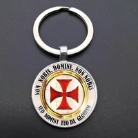 classic emergency medical technician dome glass keychain alloy keychain fashion badge